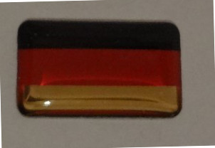 5 X mini 3D Deutschland Sticker