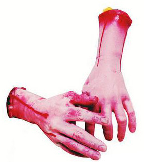 abgehackter Arm Halloween Blut Scary