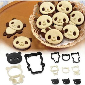 4er Set Panda Ausstechform für Kekse