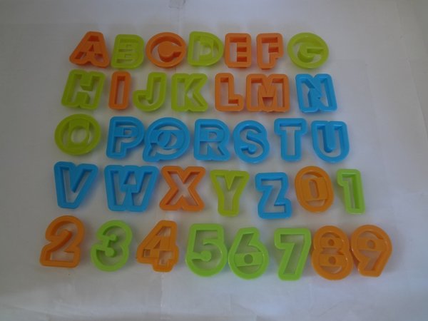 Guetzli Keks Alphabet Ausstechform PVC