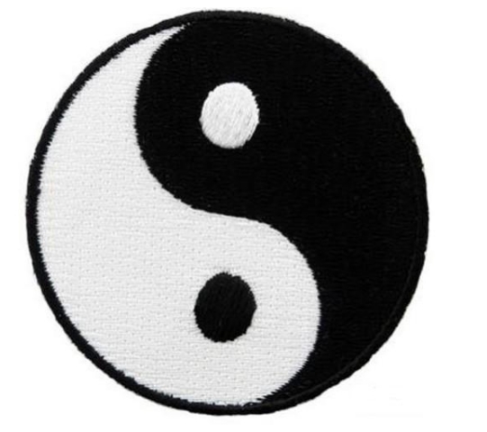 Yin Yang Aufnäher Badge Taiji