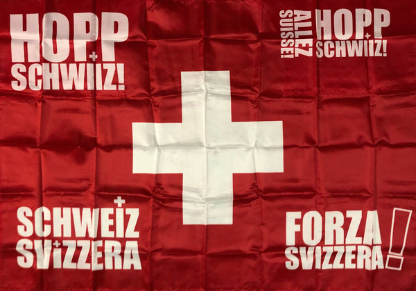 Schweiz Fahne Bodyflag Suisse Svizzera
