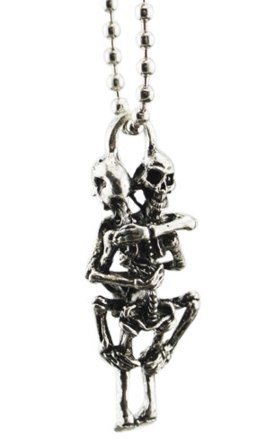 Kette Skelettpaar Skull Modeschmuck