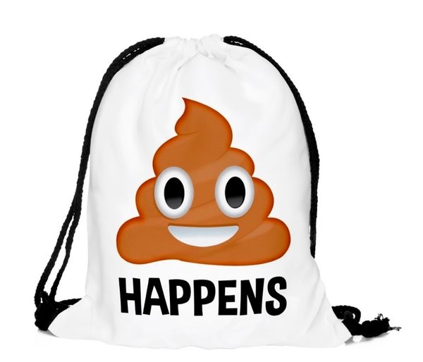 Badirucksack Backpack Emoji Shit Happens
