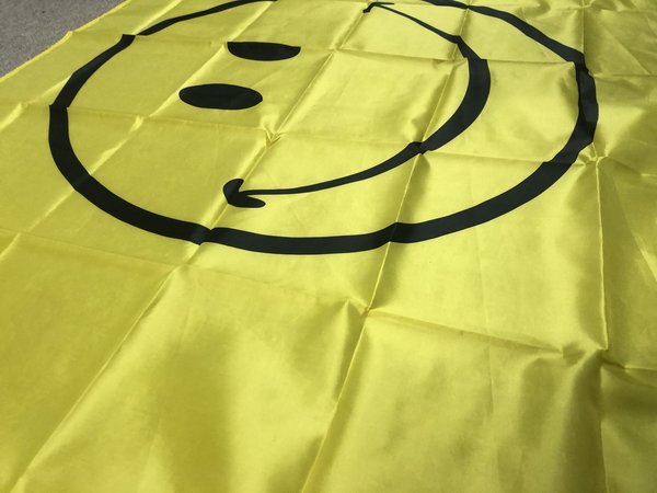 Smiley Fahne 150 x 90 cm Emoji Chat