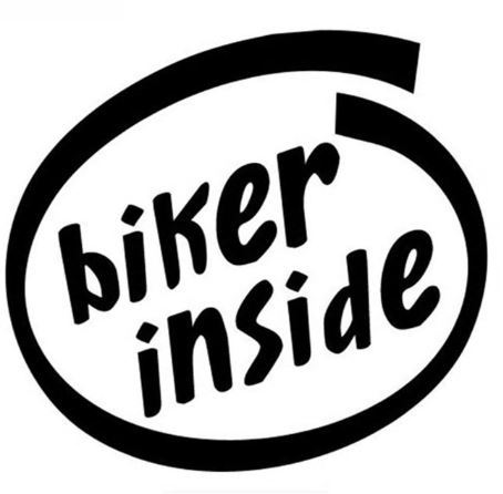 Autosticker Biker Inside Motorrad
