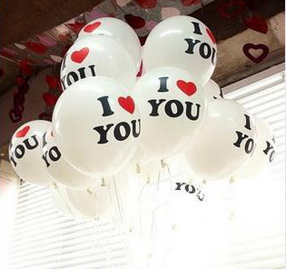 Ballon I Love You Ich Liebe Dich