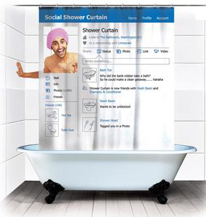 Facebook Duschvorhang Badezimmer Vorhang