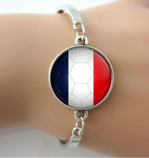 Frankreich France F.F.F. Fanband Armband