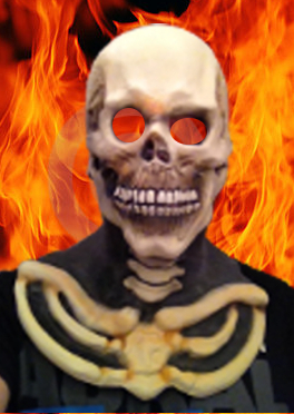 Horrormaske Totenkopf f Fasnacht Skull