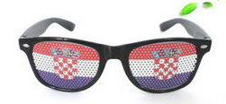Kroatien Rasterbrille Brille Soccer