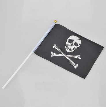 Piratenfahne klein Augenklappe Fahne