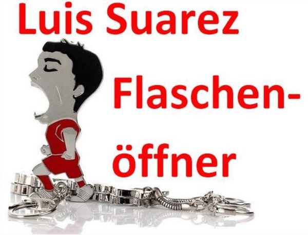 Luis Suarez Flaschenöffner WM 2014
