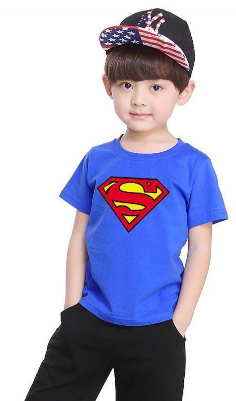 Superman T-Shirt f Jungs BLAU Grösse 90