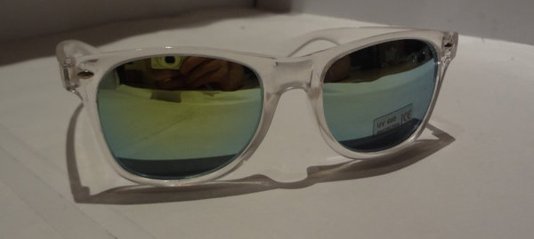 Wayfarer Sonnenbrille transparent