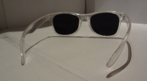 Wayfarer Sonnenbrille transparent
