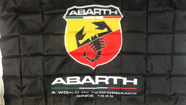 Abarth Fahne 150 x 90 cm Italien SCHWARZ