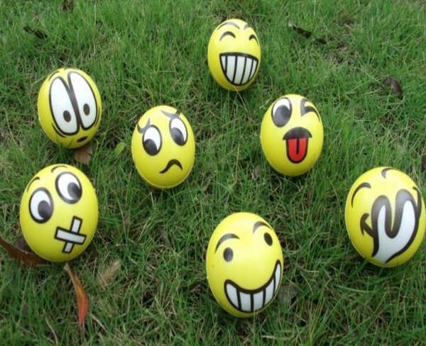 Emoji Smiley Stressball Wutball Ballon