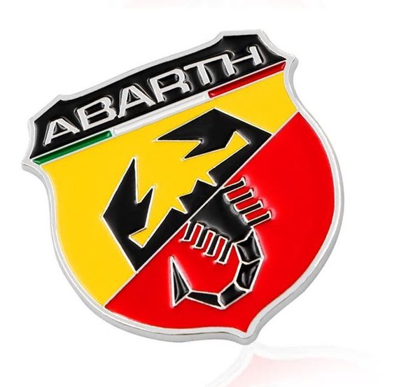 FIAT Abarth Aufkleber Badge Logo Alu