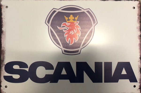 Scania Metallschild Blechschild 20 x 30