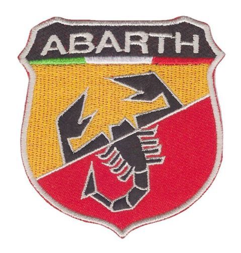 Fiat Abarth Badge Aufbügler Patch Jeans