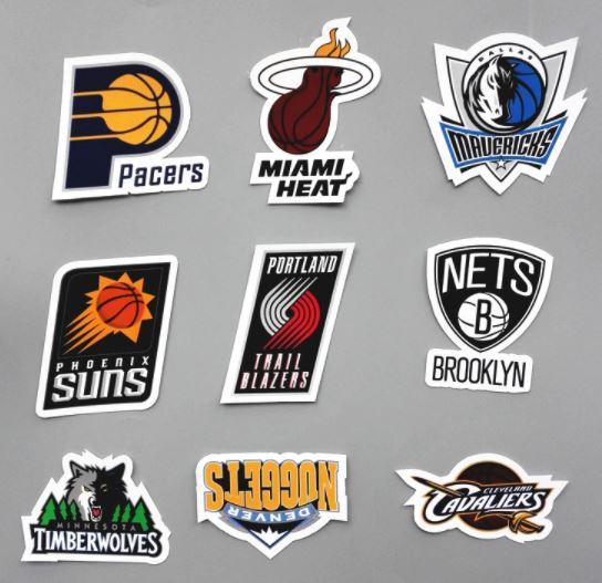 Stickerbomb Stickersammlung Basketball