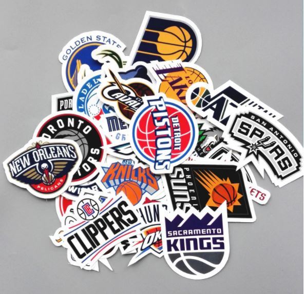 Stickerbomb Stickersammlung Basketball