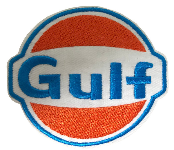 Badge Aufnäher Gulf Tuning Öl Oel 80er
