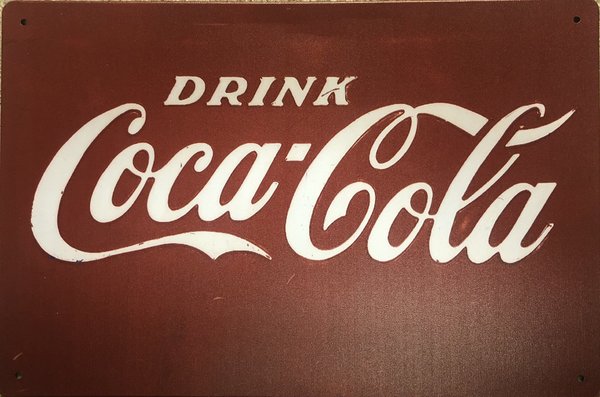 Drink Coca Cola Blechschild Optik U.S.A.
