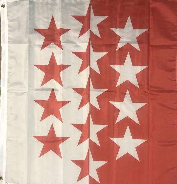 Fahne Flagge Kanton Wallis 100 x 100 cm