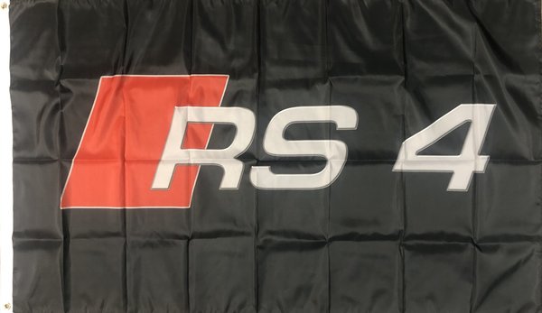 Audi RS4 Fahne Flag 150 x 90 cm S4 A4