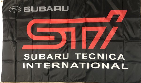 Subaru STI Fahne 150 x 90 cm Drapeau