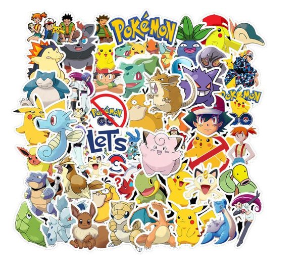Pokemon Stickerset Stickerbomb Pikachu