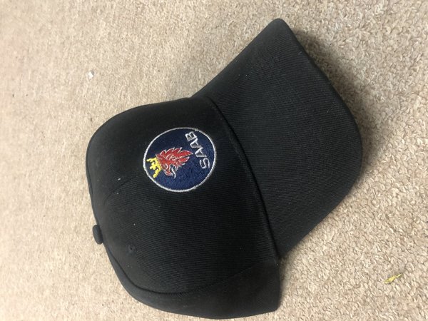 Saab Basecap Cap Baseballcap Schwarz