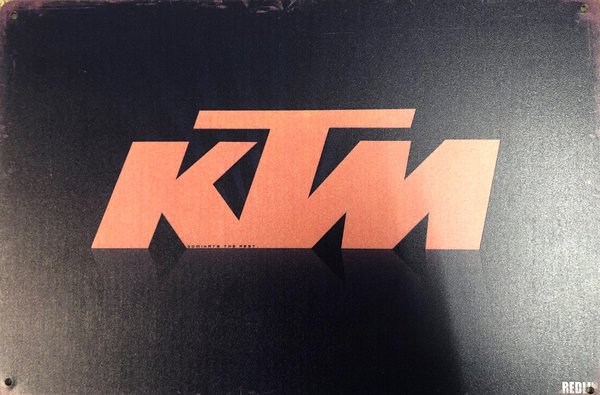 KTM Blechschild Motorrad Metallschild