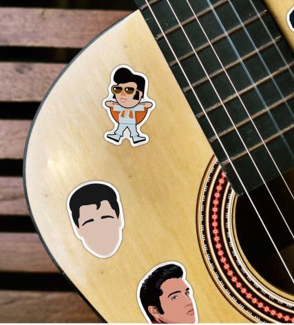 50 tlg Stickerset Elvis Presley Rock