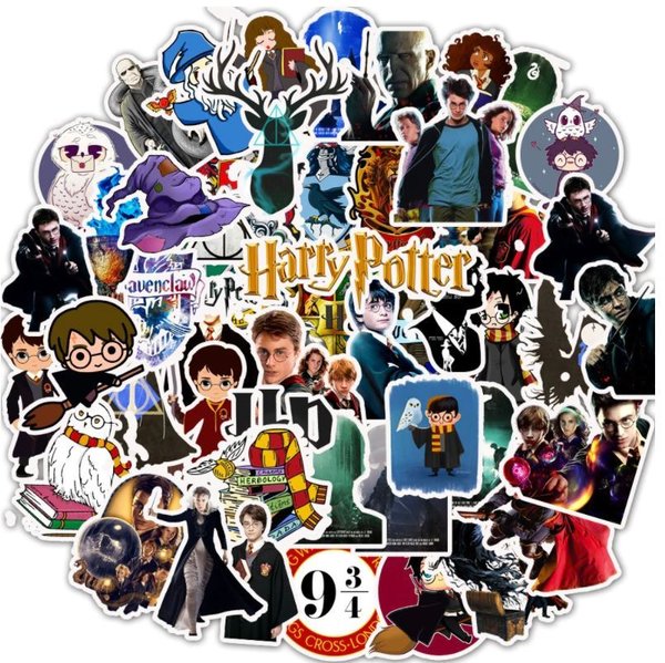 50 tlg Stickerset Harry Potter Aufkleber