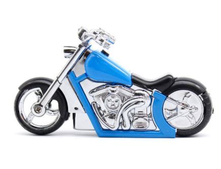 Motorrad Feuerzeug Lighter Anzünder Blau