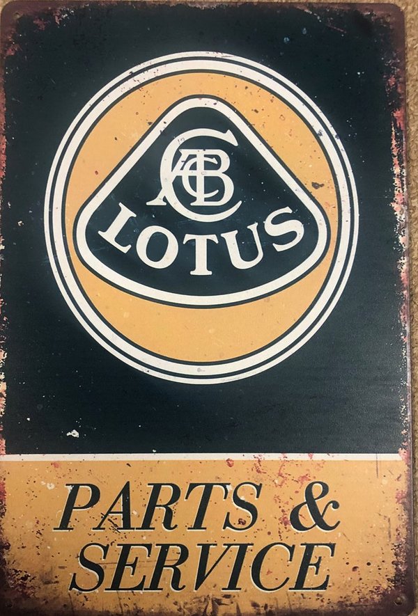 Lotus Parts & Service Blechschild Sign