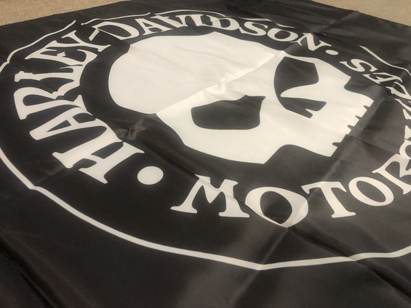 Harley Davidson Totenkopf Fahne 150 x 90