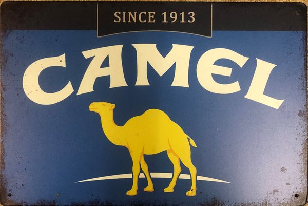 Camel Blechschild Metallschild Zigarette
