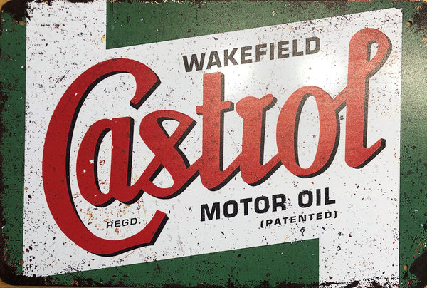 Castrol Retro Vintage Blechschild Öl