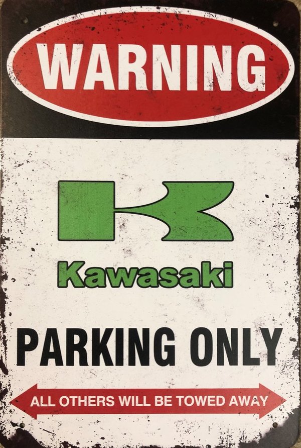 Kawasaki Parking Only Blechschild Z1000
