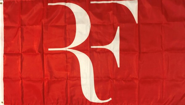 Roger Federer Fahne Rot 150 x 90 cm King