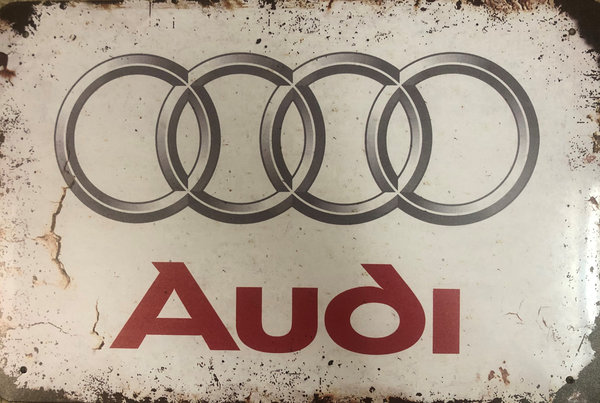 Audi Blechschild Metallschild 30 x 20 cm