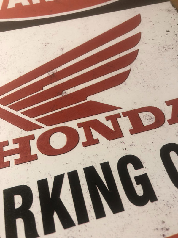 Honda Motorrad Motorcycles Parking Only Blechschild CBR 650