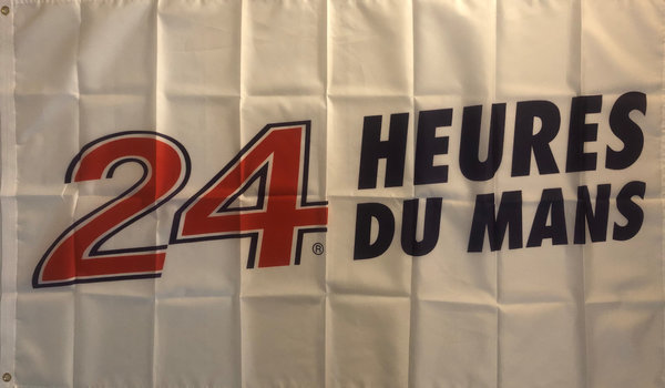 24 Stunden von Le Mans Fahne Flag LMP3 LMGTE Frankreich Auto