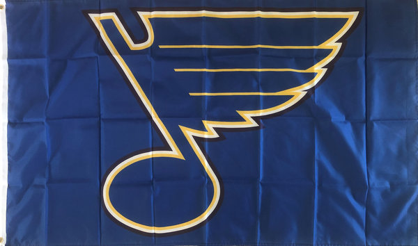 St. Louis Blues Fahne NHL Eishockey Puck Stock Missouri USA
