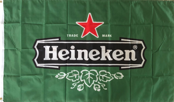 Heineken Fahne Bier Anheuser Busch InBev Hopfen Gerste Dose