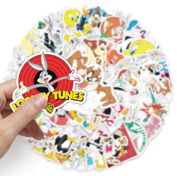 50 tlg Stickerset Bugs Bunny Cartoon Serie Aufkleber Hase